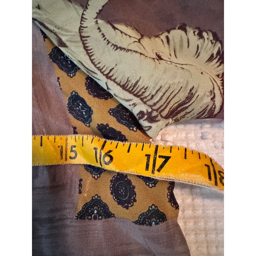 Orion London Boho Patchwork Print Dress With Puff Sleeves & Elephant Zebra Print - Picture 6 of 7